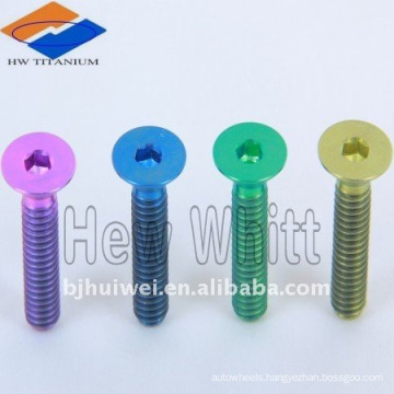 Titanium countersunk head bolt